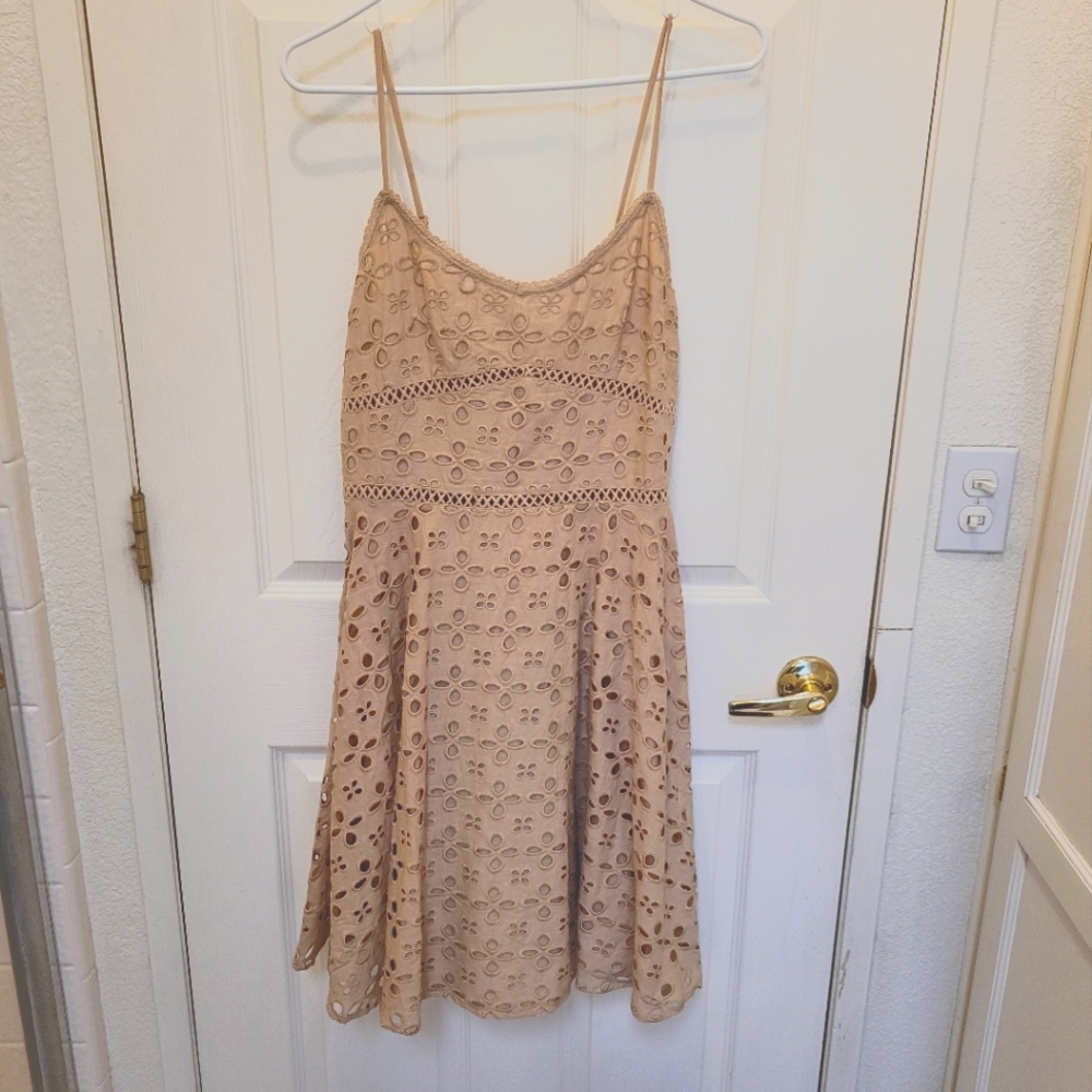 Venus eyelet cotton dress